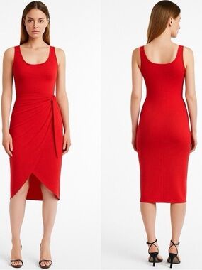 Express Midi Wrap Dress